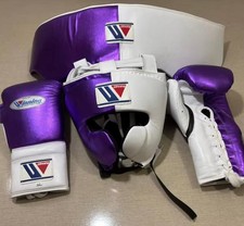 Wining Boxing Kit Gloves, Headgear, Groin Guard Training Sparring Set All Sizes