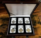 2021 100 Anniversary Morgan Peace Silver Dollar 6 Pc Set NGC MS70 FDI - Mercanti