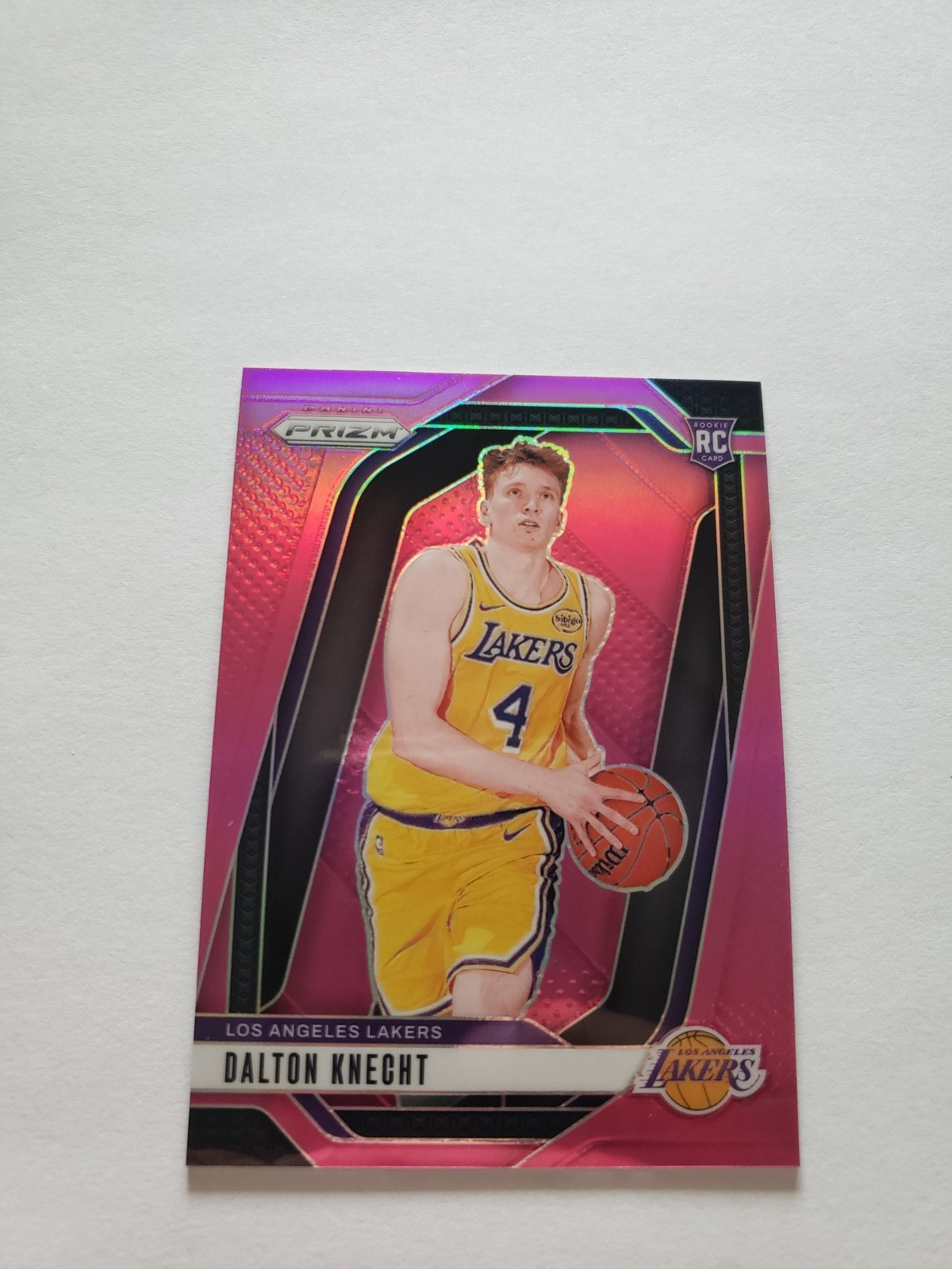 2024-25 Panini Prizm #238 Rookie DALTON KNECHT LA Lakers RC PINK PRIZM 006/249