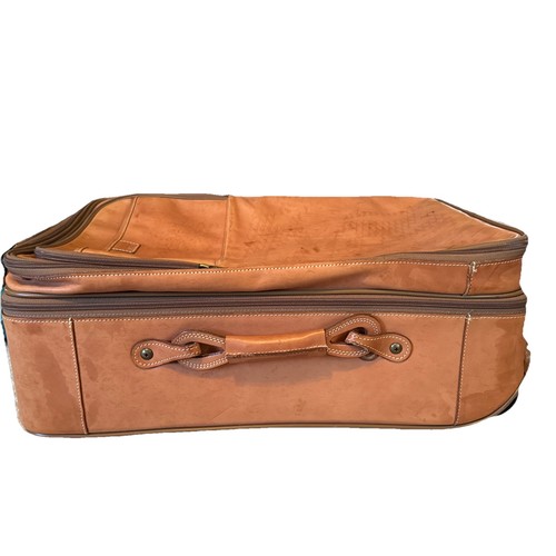 Vintage Hartmann Leather Rolling Carry On Suitcase Travel Luggage - Picture 4 of 18