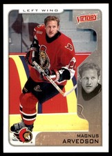 Magnus Arvedson 2001-02 Upper Deck Victory #249 Senators NHL READ FREE SHIPPING