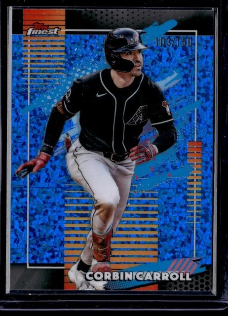 2026 Finest #153 Corbin Carroll Blue Mini-Diamond Refractors #/150