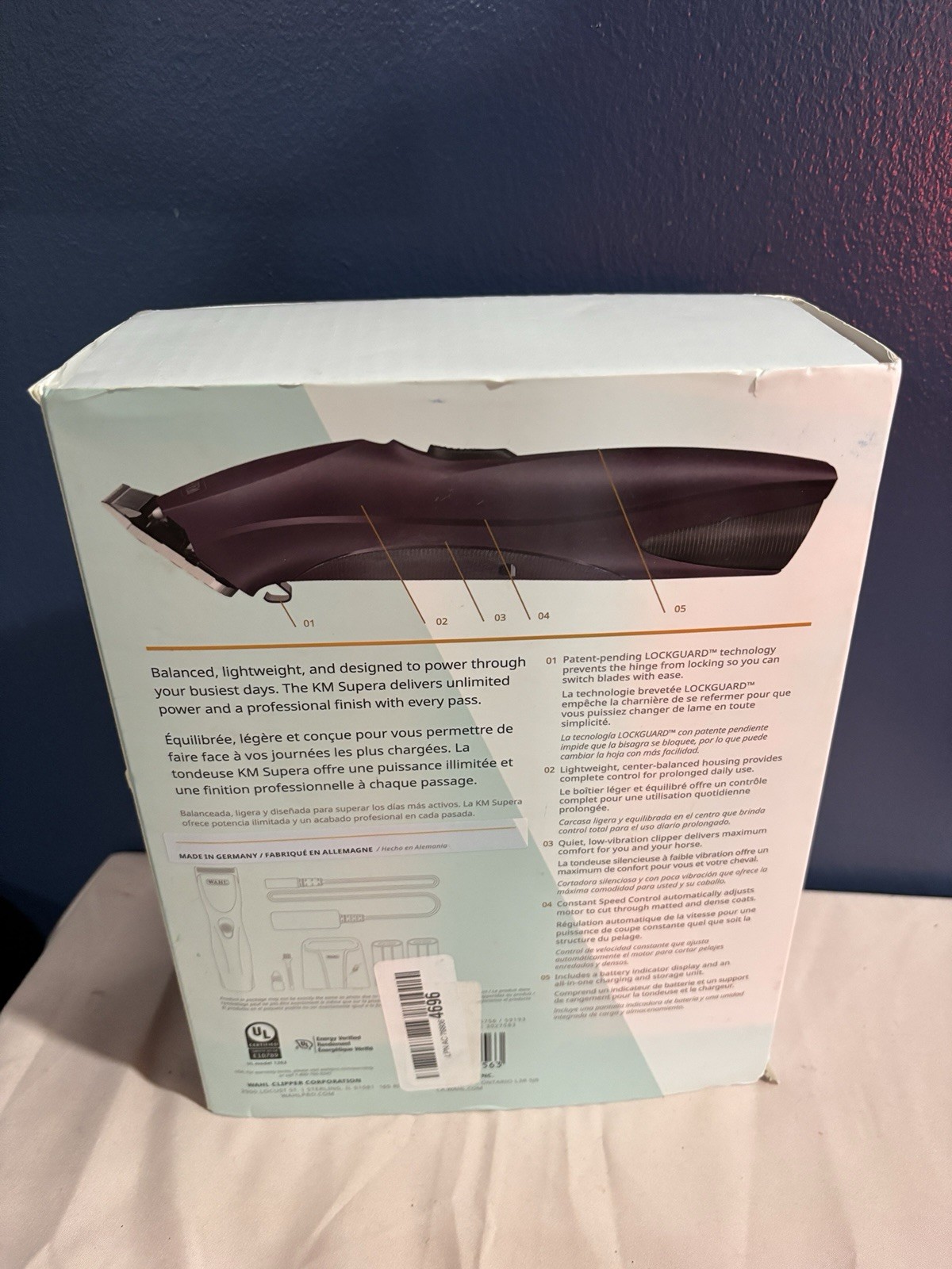 Wahl Pro Animal KM Supera Cordless Profesional Pet Equine Clipper Horse Grooming