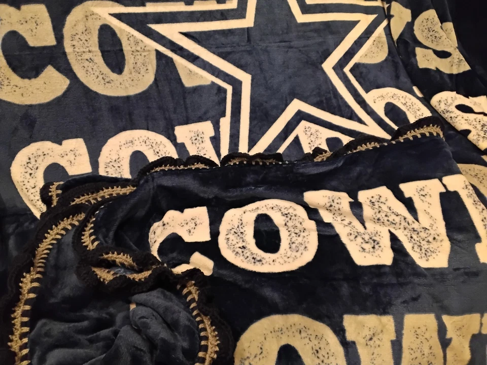 Dallas Cowboys, Texas — компактное дорожное одеяло большого размера — синее, белое, NFL - Изображение 2 из 4