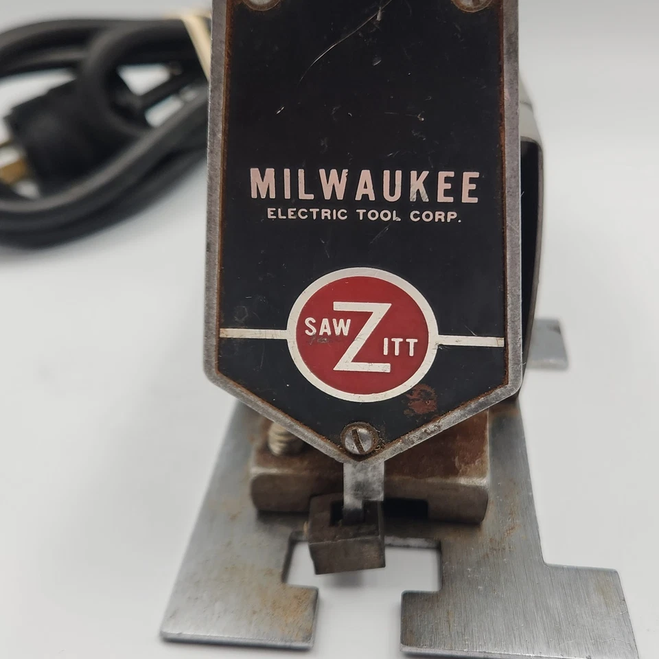 Sierra caladora Sawzitt modelo 6250 Milwaukee vintage cabezal inclinable probado funciona EE. UU. Foto 2 de 4