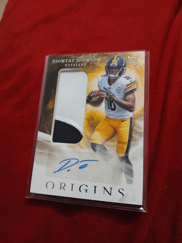 Diontae Johnson Panini Origins #123 Jumbo Patch Autograph