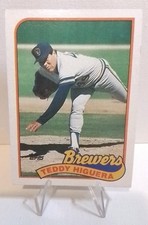 1989 Topps #595 Teddy Higuera Milwaukee Brewers