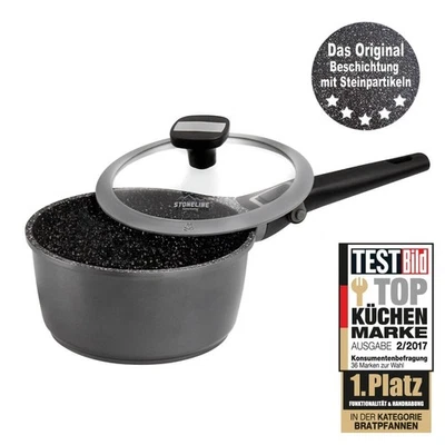 STONELINE® Imagination Plus Stielkasserolle 18cm Topf Grau Induktion IIWahl20087 - Bild 1 von 4