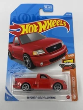 Hot Wheels Hot Trucks Red ‘99 Ford F-150 SVT Lightning #237 A6