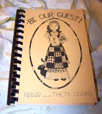 ''Be Our Guest!  RSVP Theta Cooks'' cookbook, Kappa Alpha Theta sorority, KC alum