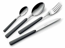 Servizio di Posate da Tavola Completo Fast Grigio Eme 24 Pezzi