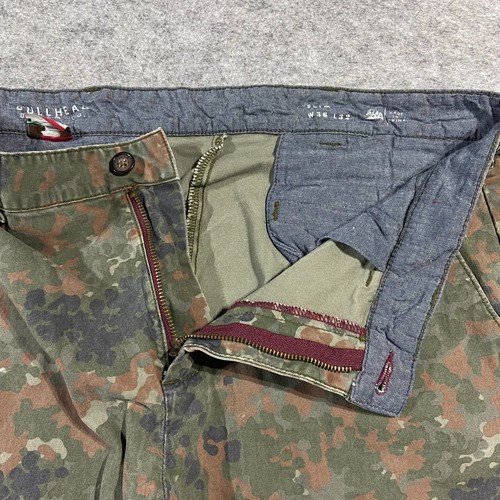 Bullhead Denim Co. Hose Herren 36X32 Grün Flecktarnmuster Slim Fit Chino Freizeit - Bild 8 von 15