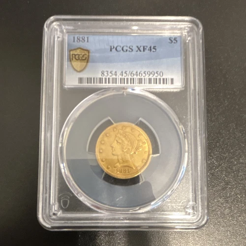 1881 Liberty Half Eagle — photo from the most recent tracked eBay sale