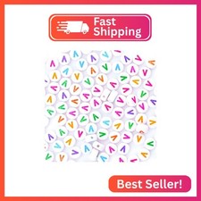 Sunrica 300Pcs Round Letter Beads V 4X7mm Individual Alphabet Beads for Friendsh