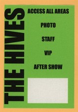 The Hives 2000 Veni Vidi Vicious Concert Tour ALL ACCESS Backstage Pass