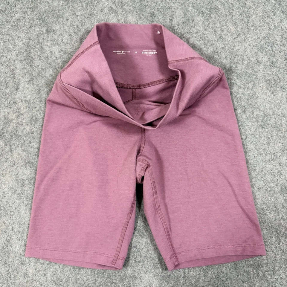 Pantalones cortos de bicicleta Old Navy Active Powerchill para mujer talla pequeña (ajuste real 26x8) rosa Foto 2 de 4