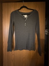 Aeropostale Stretch Waffle Knit Henley Shirt ...