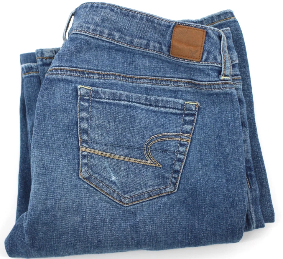 American Eagle Womens Jeans Size 10 Long Low Rise Favorite Boyfriend Y2K - Image 4 of 4