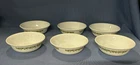 Vintage Corelle Spring Blossom Crazy Daisy Green Floral Cereal Bowls Set of 6