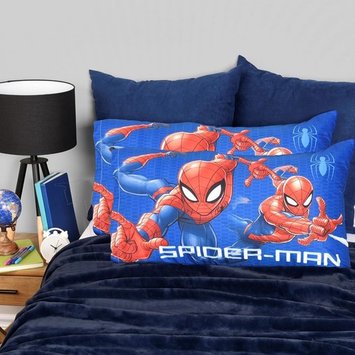 Marvel Spider Man Kids Pillowcase Standard Size 20 x 30 Inch - 2 Piece Only - Picture 2 of 2
