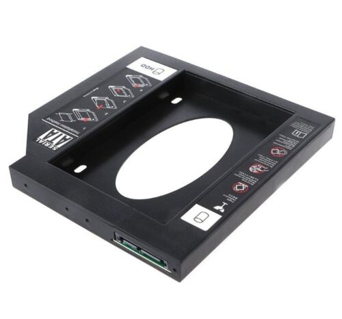 Second HDD Caddy 9.5/12.7mm 2.5" SATA Hard Drive Adapter Laptop CD/DVD-ROM Bay - Picture 4 of 8