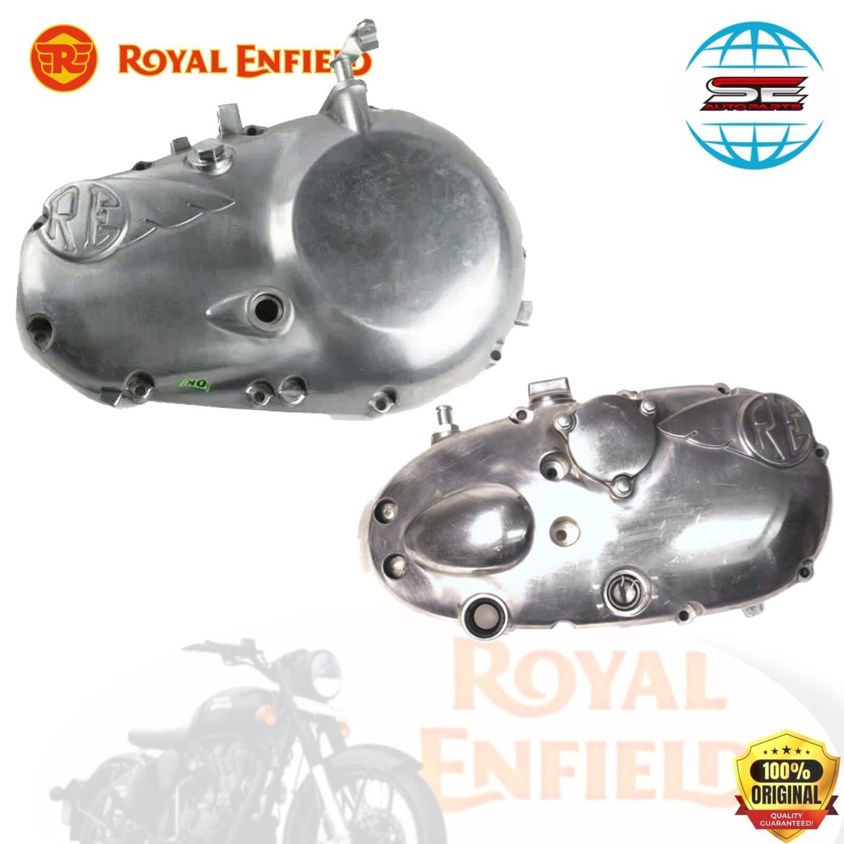 Royal Enfield cover lh rh sub assy buffing finish for bullet 350