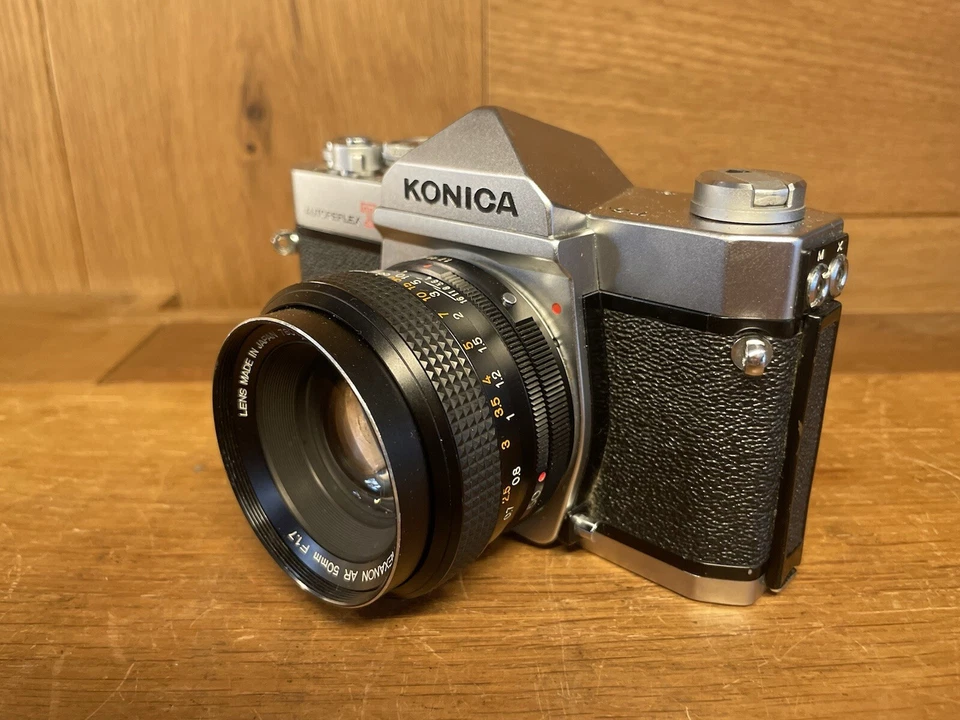 *Exc+5* Cámara fotográfica Konica Autoreflex T3 modelo antiguo Hexanon AR 50 mm F/1,7/JPN Foto 2 de 4