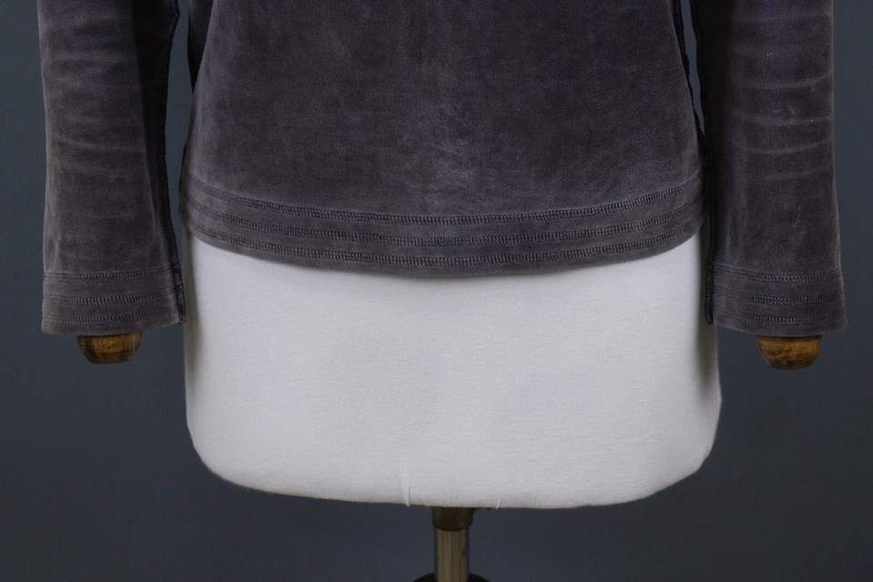 Sonia Rykiel Purple Velour Long Sleeve Crew Neck Pullover Sweater Size S - Image 3 of 4