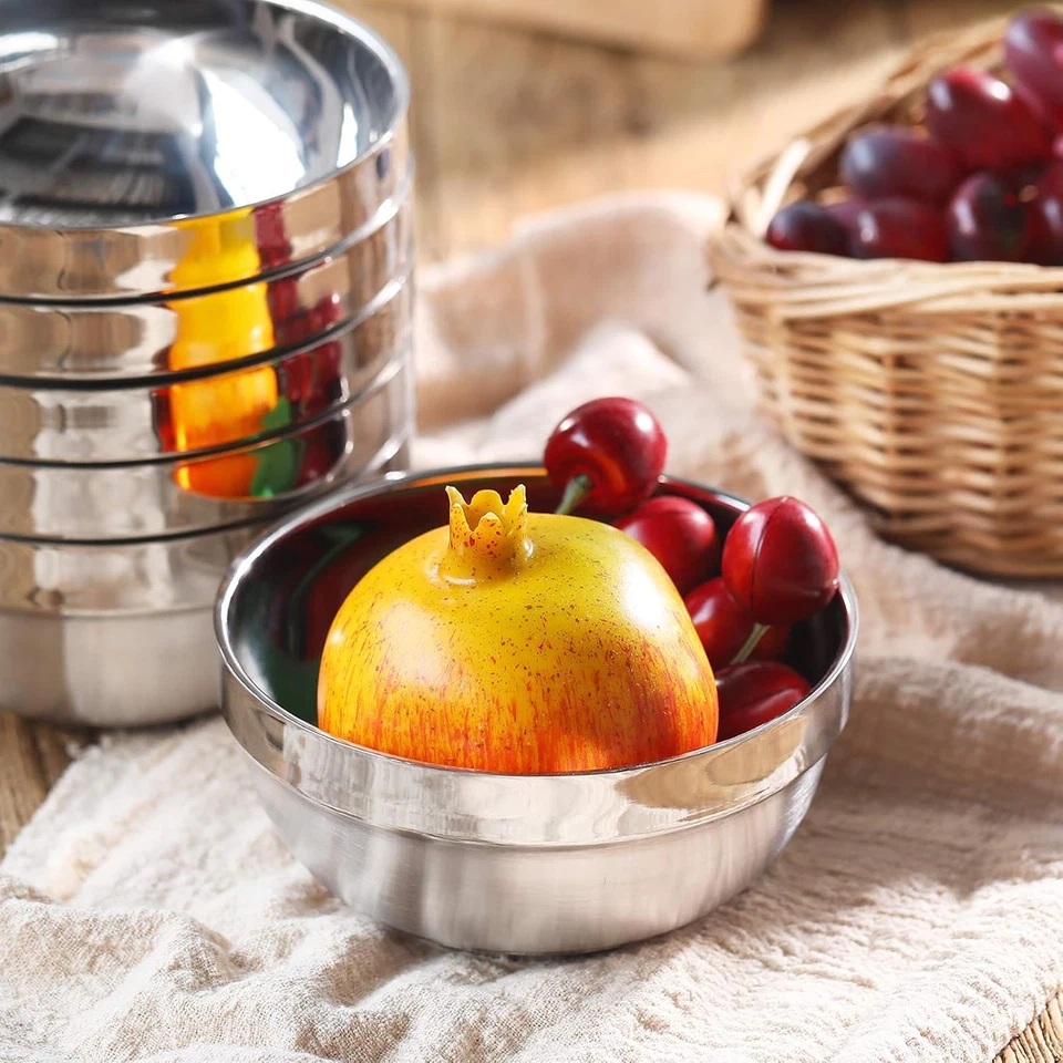 10 Pack 21 Oz Stainless Steel Bowls Double Walled Insulated Soup Bowls Multipurp - Image 3 of 4