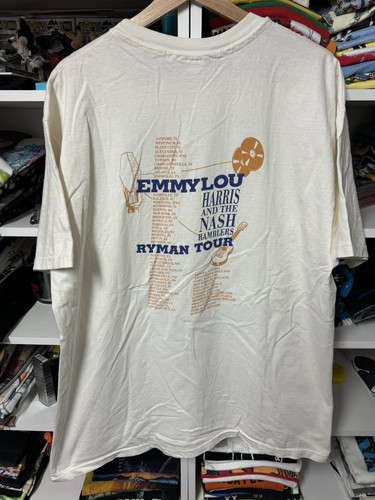 VTG USA Hanes Ivory Emmylou Harris The Nash Ramblers T Shirt Men XL - Picture 4 of 5