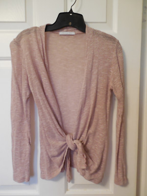 Top Léger Charlotte Russe - Rose - Taille M - Style Wrap (croisé) - Manches Longues - Occasion Très Bon état