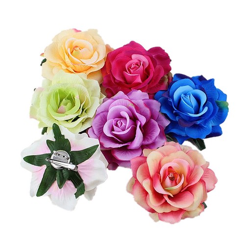 Rose Blume Braut Haarnadel Haarspange Brosche Hochzeit Brautjungfer Party Zubehör - Bild 12 von 34