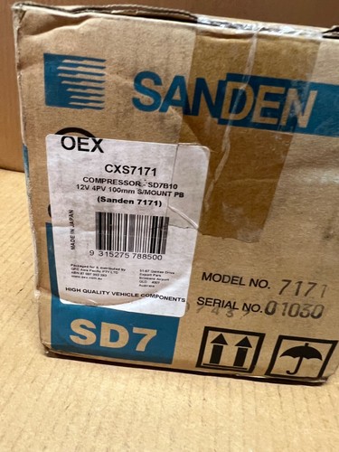 SANDEN SD7B10 SD7 AC COMPRESSOR 4 GROOVE 12 VOLT - Picture 3 of 3