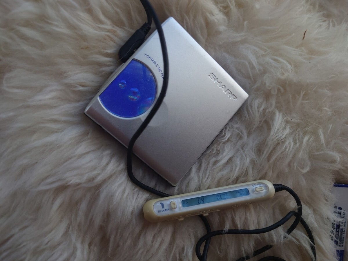 SHARP MD ポータブル プレーヤー MD-ST500-W