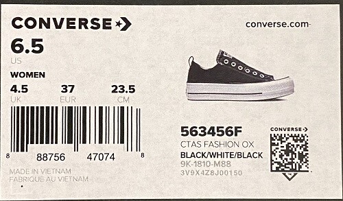 converse ctas fashion ox