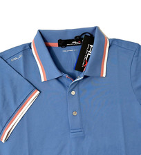 RLX Ralph Lauren Womens Tailored Fit Short Sleeve Polo Shirt Blue SZ. S NWT 110