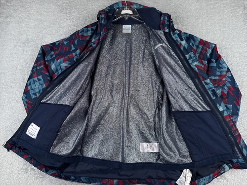 Columbia Jacket Boys Extra Large Blue Red Southwest Pattern Full Zip Insulation - Picture 13 of 16
