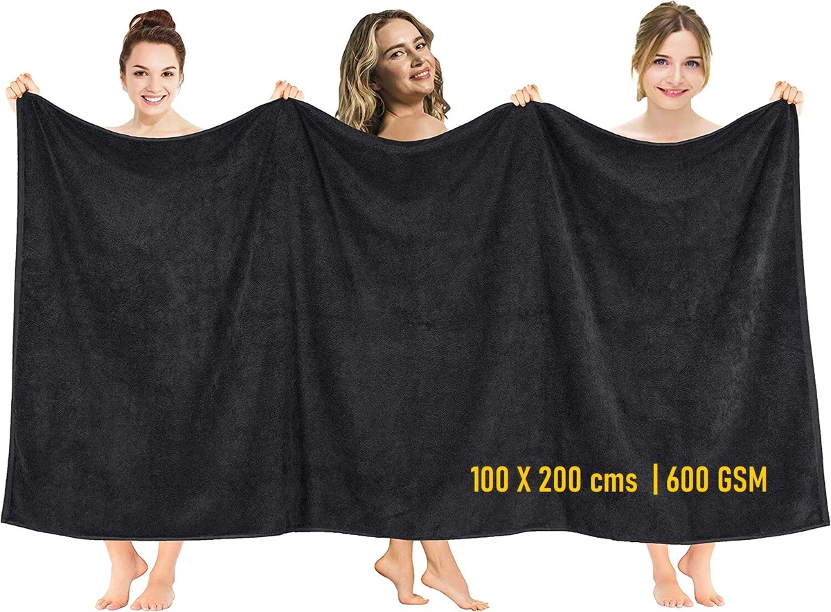 Set Di Lenzuola Da Bagno, Asciugamani Da Bagno Jumbo Asciugamani, 2 Pezzi Di Uso Quotidiano Set Di Asciugamani, 100% Cotone Altamente Assorbente E Asciugatura Rapida (Grey,35*75 70*140cm - Foto 4