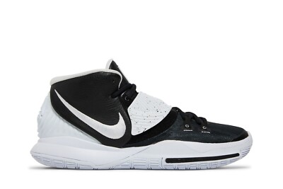 kyrie 6s black and white