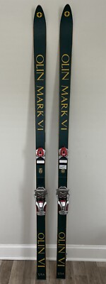 VINTAGE GREEN OLIN MARK VI SKIS 195 cm Local Pick Up | eBay