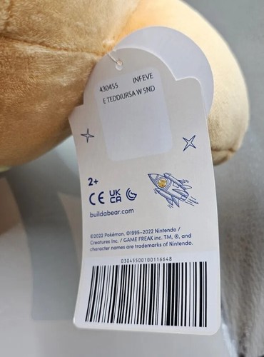 Build A Bear Pokemon Teddiursa With Sound & Clothes Bundle BNWT BAB workshop - Picture 12 of 17