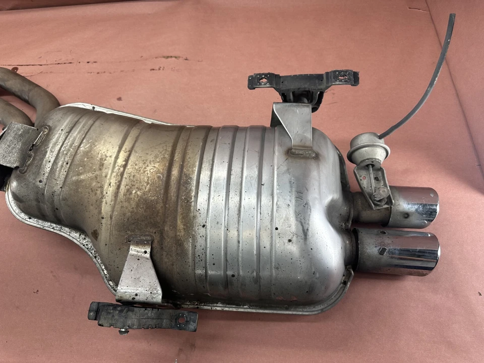 Silenciador silenciador central y trasero de escape convertible BMW E46 330CI fabricante de equipos originales 101 k millas Foto 4 de 4