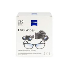 Zeiss Lens Wipes, White, 220 Count Assorted Sizes