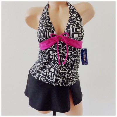 Academy Aqua Couture Swimsuit Tankini Top & Magellan Swim Bottom Size 8-10 NWT | eBay