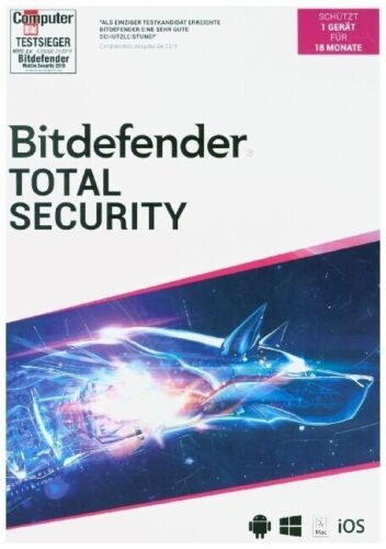 Bitdefender Total Security 2021 1 Gerät / 18 Monate, Code in a Box | 2020 - Bild 1 von 1