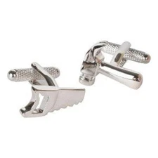 Hammer & Saw Cufflinks Silver Hardware Wedding Fancy Gift Box Free Ship USA