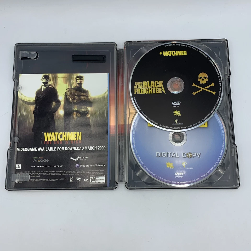 WATCHMEN TALES OF THE BLACK FREIGHTER - STEELBOOK DVD + DIGITAL COPY Foto 3 de 3
