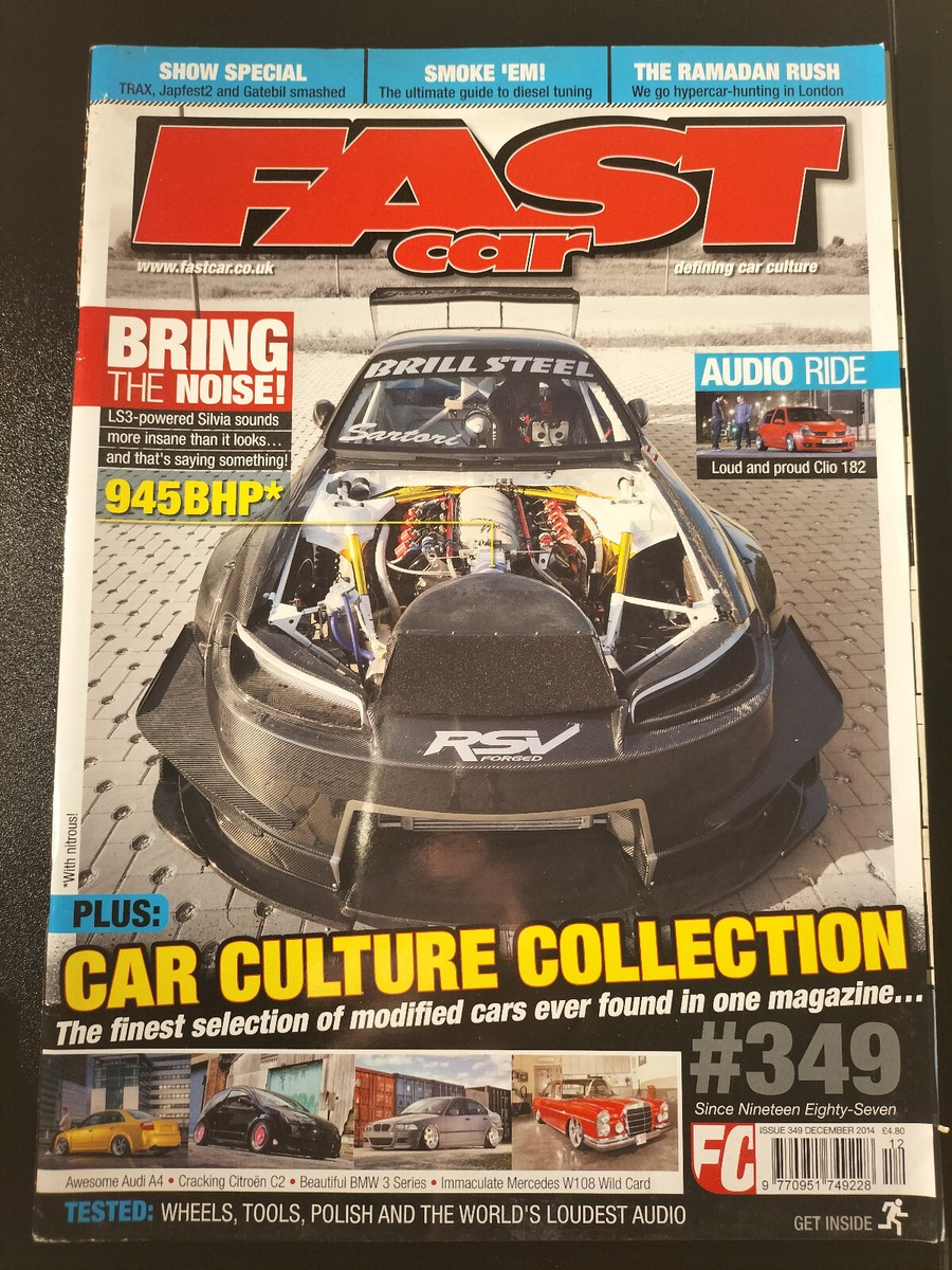 Fast Car Magazine December 2014 #349 (602) Nissan S14 Audi A4 E46