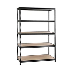 WORKPRO 48-Inch 5-Tier Freestanding Shelf with Particle Board Shelves, 800 lb. 