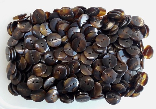 Buttons 20mm 32L Brown Tortoise Shell Effect 2 Hole Coat Button Jacket W188 - Picture 23 of 24